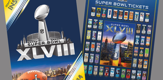 this is a picture of super bowl tickets for 2014 game